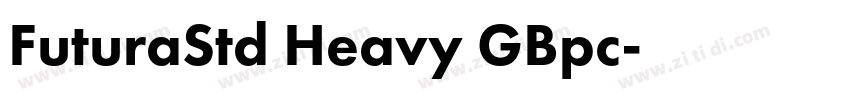 FuturaStd Heavy GBpc字体转换